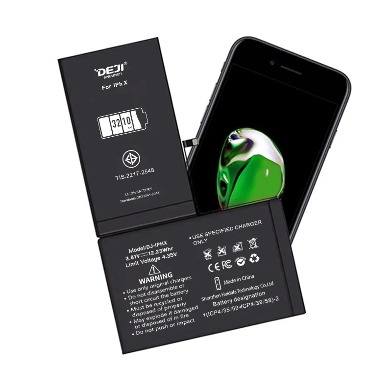 Фото Шины для мотоциклов для iphone x xr xs max батарея высокой емкости, запасная батарея, батарея для iphone X с инструментные наборы 3010 мАч 3210 3510 3710 акумуля... №5
