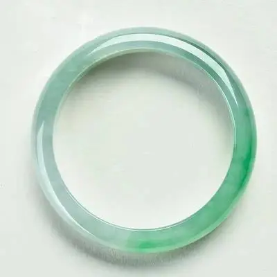 

zheru jewelry natural Myanmar jadeite 54-64mm light green flower bracelet elegant princess jewelry best gift