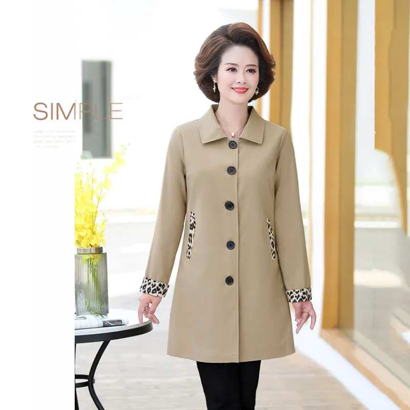 5XL размера плюс женская Тренч Новинка Сезон весна осень Однобортное пальто для