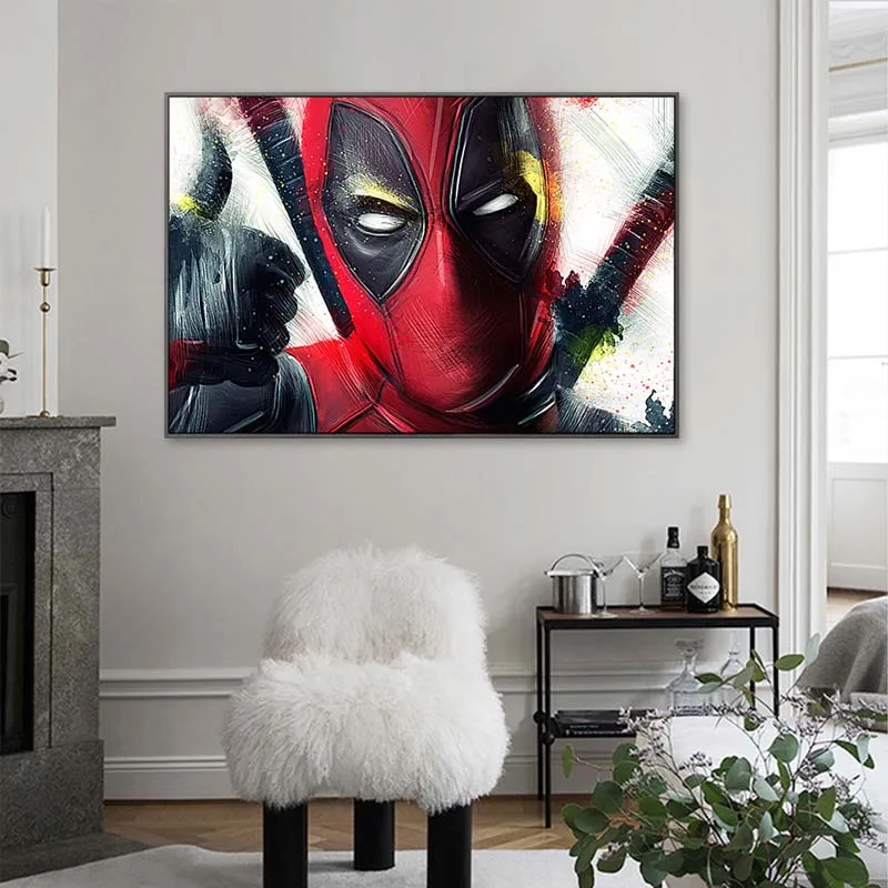 Современный характер танос с героями комиксов Марвел Классический Аниме фильма