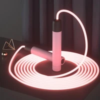 skipping adjustable night glowing rope luminous jump ropes exercise led light up skipping rope fitness home exercise slim body
