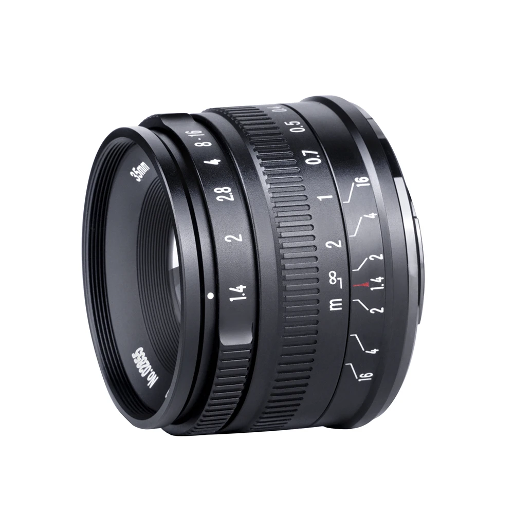 Объектив для фотоаппарата 7artisans 35 мм F1.4 с ручной фокусировкой Sony E Fujifilm Fuji X Nikon Z M4/3