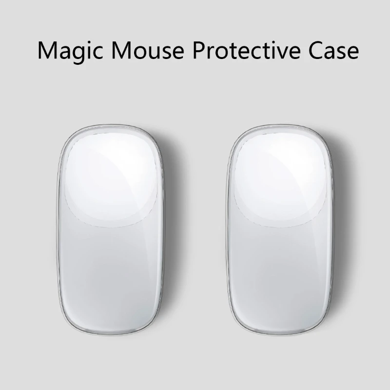 Прозрачный мягкий силиконовый чехол совместимый с Magic Mouse 1/2 портативный защитный
