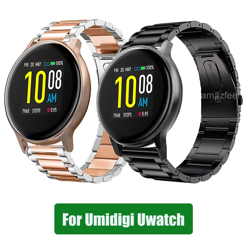 

Metal Band For Umidigi Uwatch 2S/3S/3 Strap For Umidigi Urun S Wristband Stainless steel Watchband Smart Watch Accessories