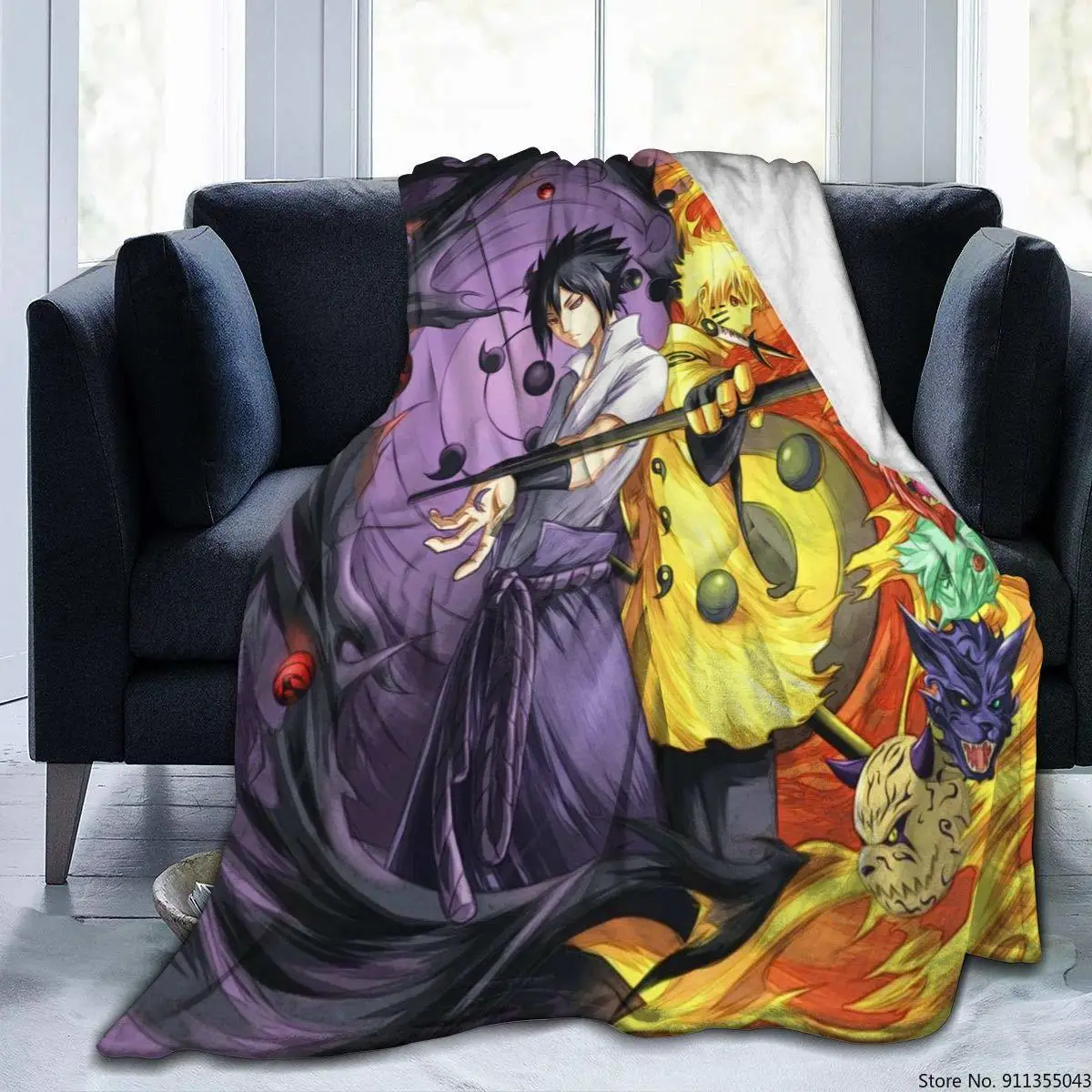 Фланелевое Одеяло Наруто популярное аниме удзумаки легкий супер мягкий пушистый