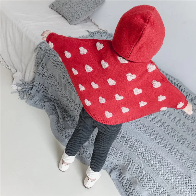 Весна-Осень 2019 свитер для маленьких девочек с надписью Love Детская вязаная