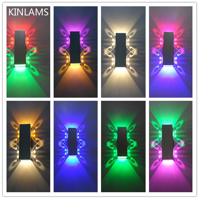 Светодиодная настенная лампа 2 Вт светильники с двойной батареей яркий