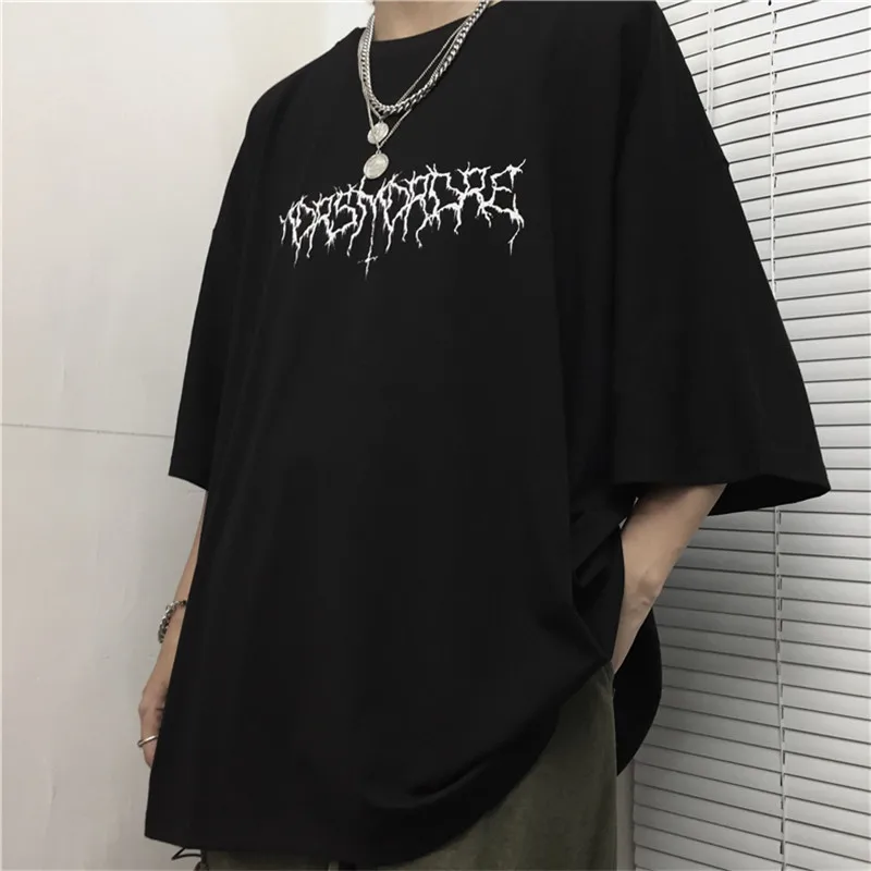 Lychee Harajuku Devil Star женская футболка с принтом руки, свободная женская футболка, летние футболки, круглый вырез, короткий рукав, женские футболки
