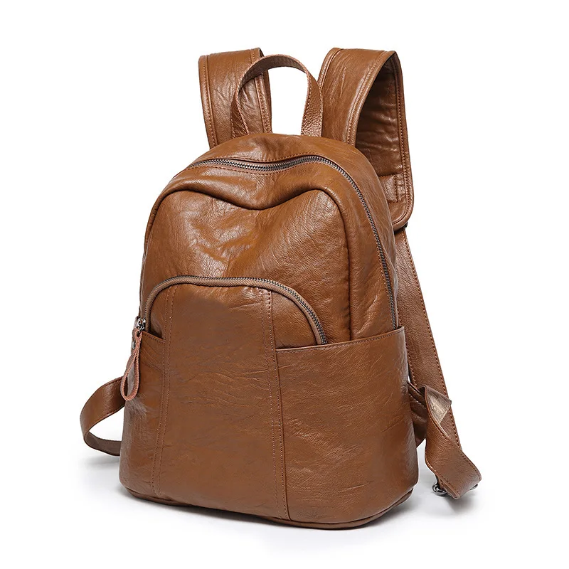 

Women Backpack Female High Quality Soft Leather Book School Bags For Teenage Girls Sac A Dos Travel Back Pack Rucksacks Mochilas