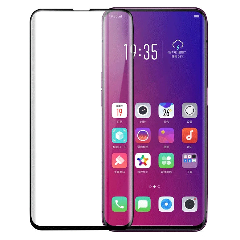 Закаленное стекло для OPPO F9 F7 F5 пленка защиты экрана Find X K1 R15 R17 Pro A3 A5 R11S Передняя