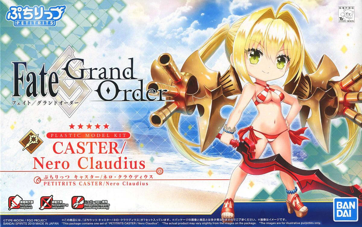 Bandai Petitrits Fate/Grand Order FGO Caster бикини Нерон Клавдий модель Цезаря Аниме фигурки