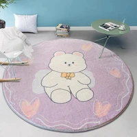 nordic new cartoons mat for children baby play mat round carpet lion playmat newborn photography props living room 40cm carpet
