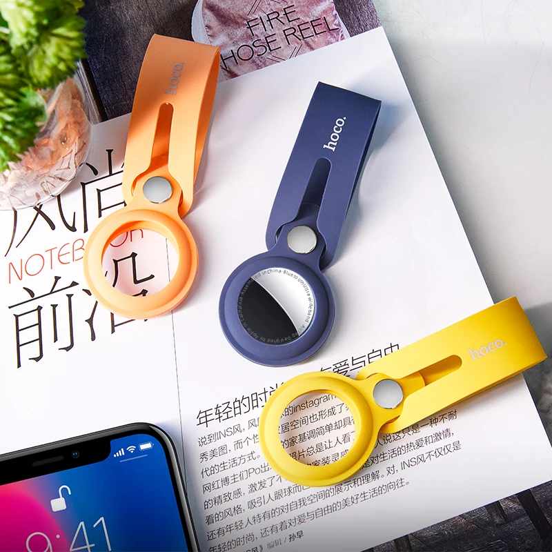 Силиконовая Петля hoco для Apple airtag чехол-трекер аксессуары защитный чехол бампер