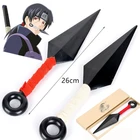 Аниме Косплей Костюм реквизит 26 см Kunai Akatsuki Аксессуары для оружия Sasuke Kakashi Haruno Sakura для взрослых и детей игрушка подарок оптовая продажа