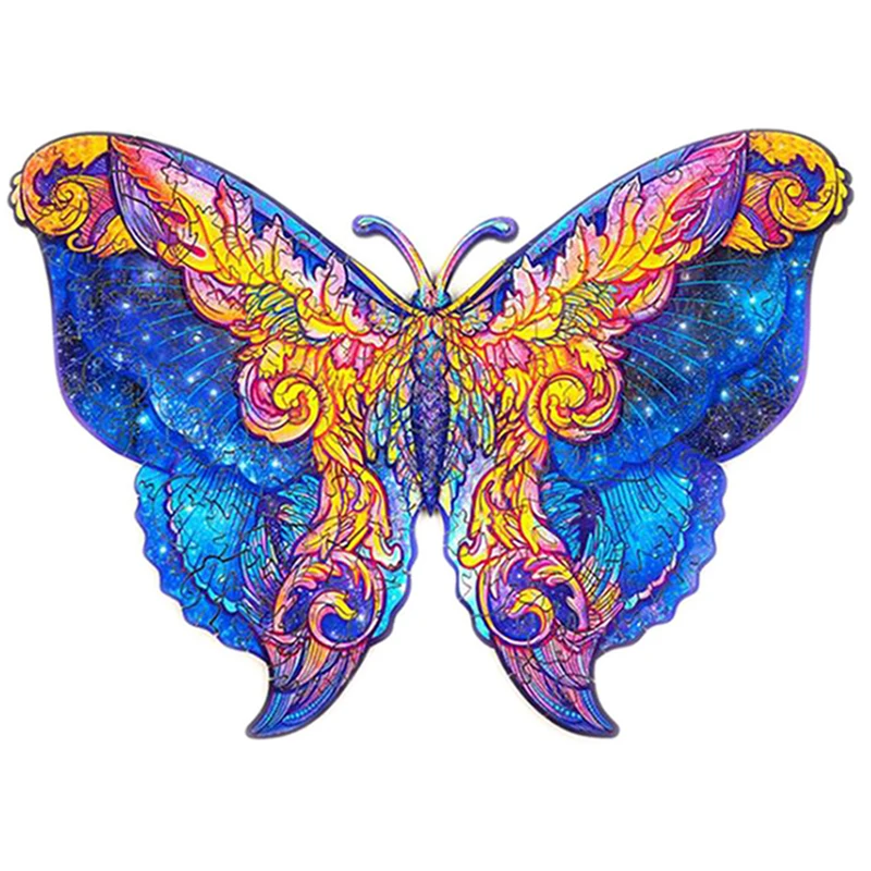 

Puzzle for Adults Children DIY Wooden Puzzles Wood for Crafts Puzzle Games Animal Shaped Christmas Birthday Gift Toy