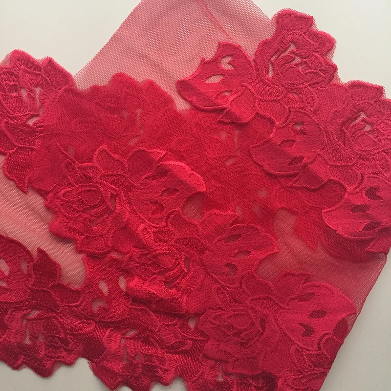 1 ярд красная кружевная отделка сделай сам украшение для волос ручной работы