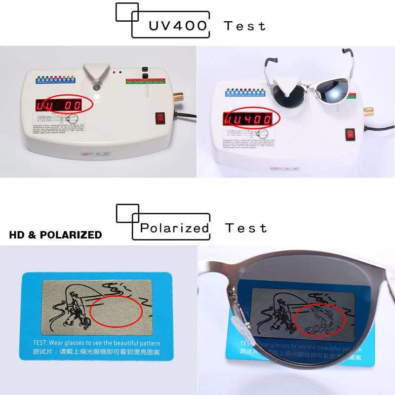 Высококачественные поляризованные солнцезащитные очки из алюминия и магния HD