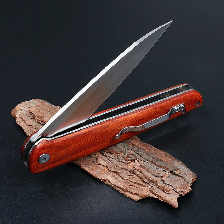 Уличный складной нож 5cr13 с лезвием из нержавеющей стали ручка красного