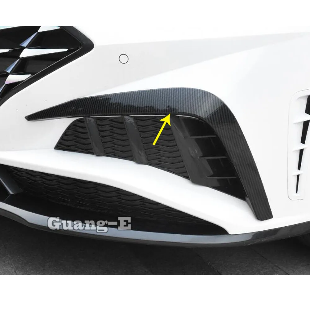 

For Hyundai Sonata DN8 10Th 2020 2021 Car Styling Front Fog Eyebrow Trim Light Lamp Frame Stick Cover Grill Grille Parts 2pcs