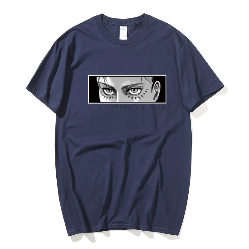 

2021 attack giant Eren Yeager men's and women's hip-hop clothes and short-sleeved T-shirt tops
