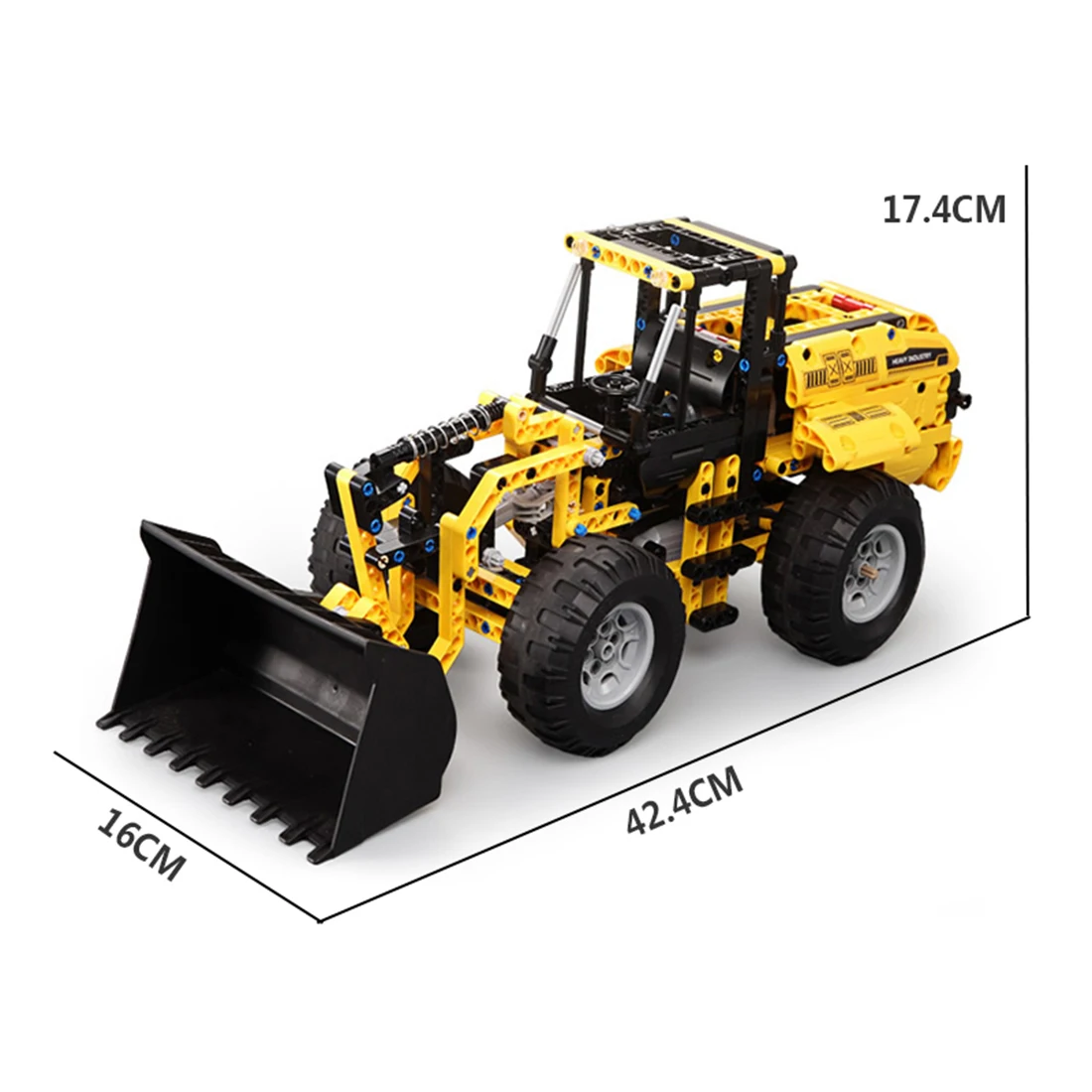 Bestellen 491Pcs 2,4G Bausteine Fernbedienung Spielzeug Radlader Montieren RC Bau Fahrzeug Modell DIY Pädagogisches Spielzeug