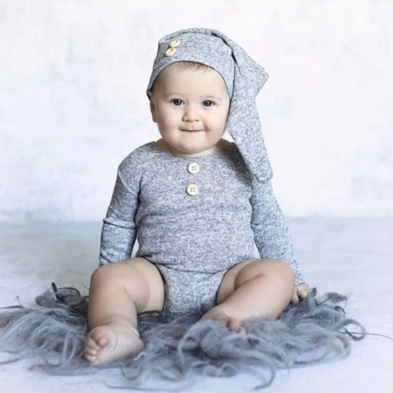 Conjunto de 2 unids/set de ropa de fotograf&iacute;a para beb&eacute;, conjunto de 2 unids/set, accesorios para fotograf&iacute;a de beb&eacute;, estudio infantil-2