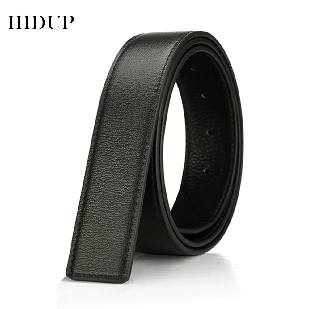 Ремень HIDUP LUWJ02 мужской из натуральной воловьей кожи мягкий пояс с язычком