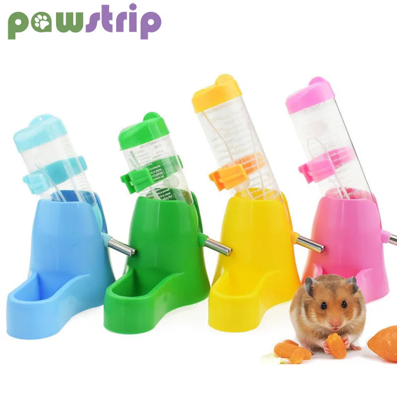 

1Pc Hamster Water Bottle Small Animal Accessories Automatic Feeding Device Food Container 4 Styles Plastic Pet Drinking Bottles