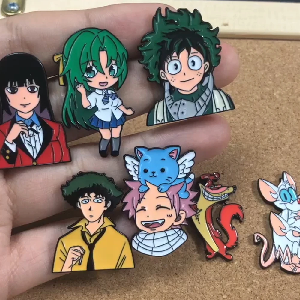 

Badges With Anime Jewelry Lapel Pins Cute Stuff Enamel Pin Brooch for Clothes Manga New Year Gift Backpack Accessories