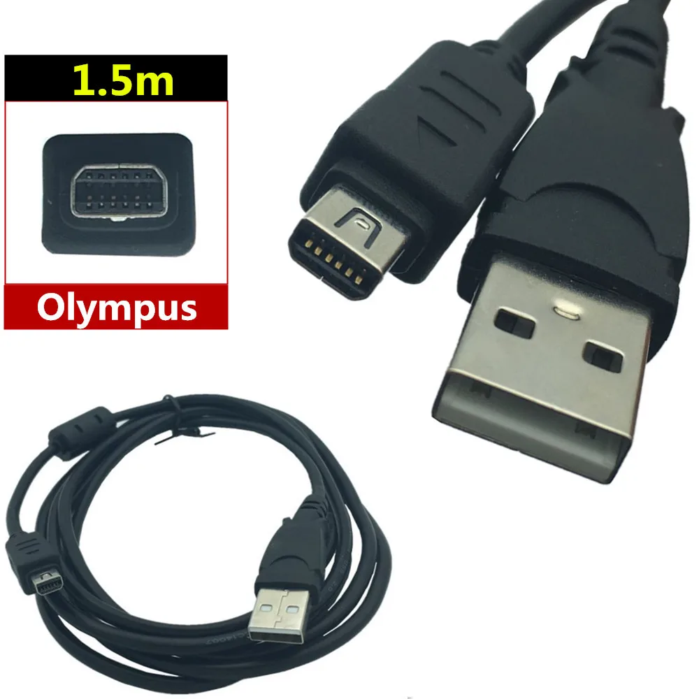 Подходит для цифровой камеры Olympus USB кабель передачи данных CB USB5/CB USB6 12P 12 pin 1 5 M| |