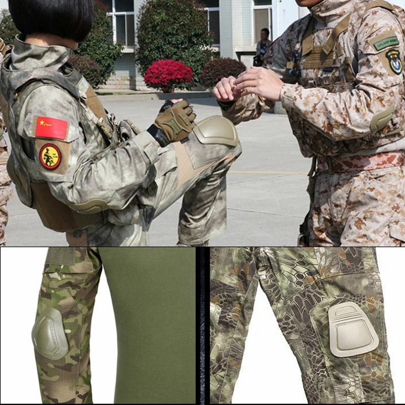 Тактические Военные наколенники для костюма наколенники налокотники наколенники для армейских тренировок на открытом воздухе для охоты и катания на коньках Спортивная безопасность Euipment