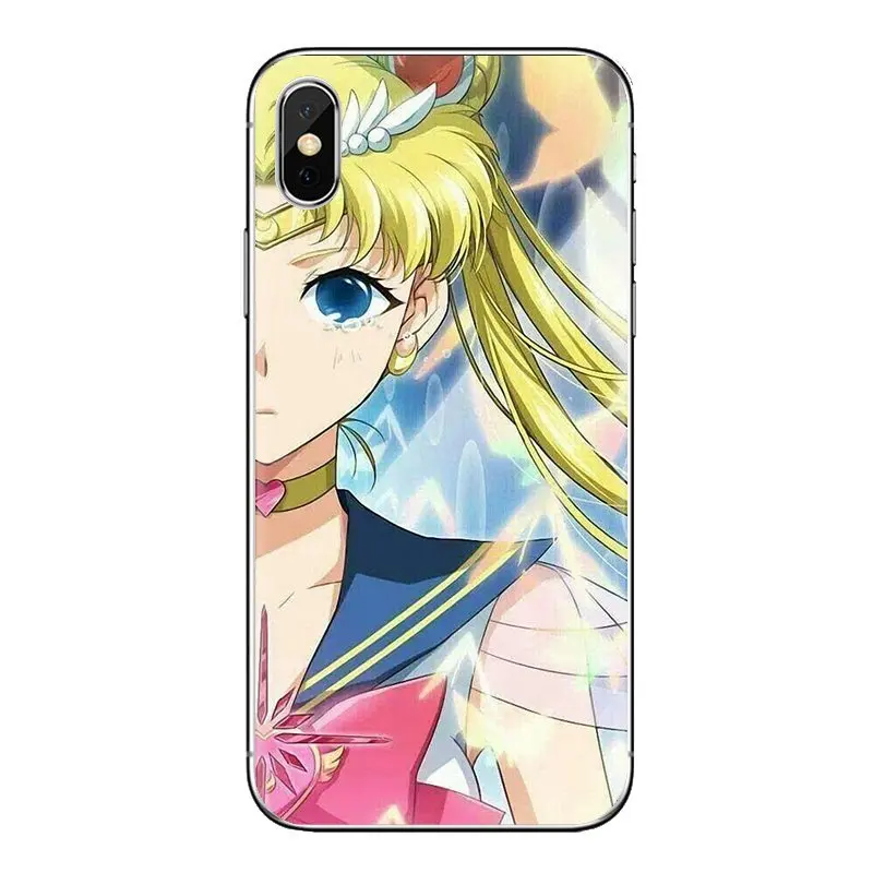 Сейлор Мун Кристалл версия девчачьи силиконовые чехлы для телефонов samsung Galaxy S3 S4