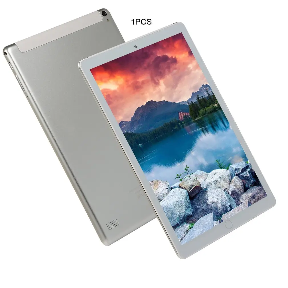 P10 Fashion Tablet 10.1 Inch High-definition Large Screen Android 8.1 Version Fashion Portable Tablet 6G+128G White Tablet