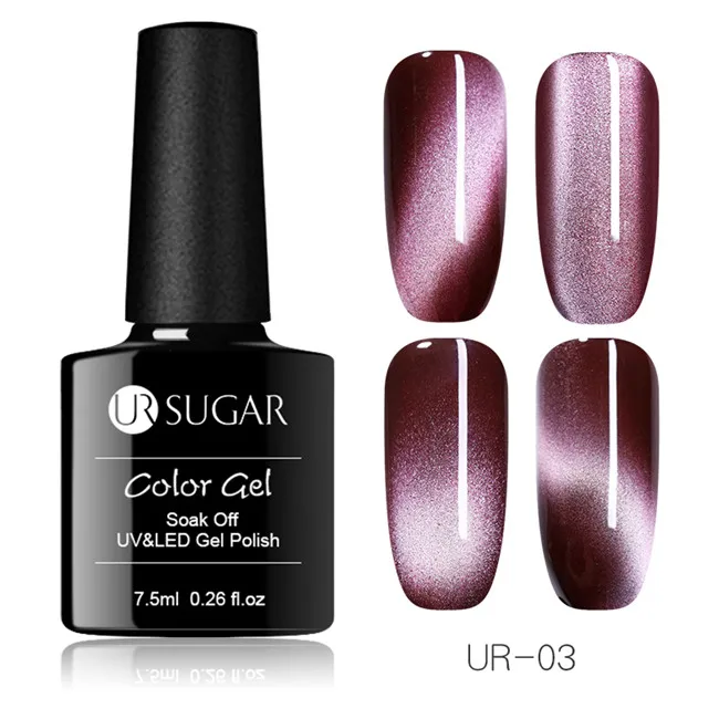 5D Cat Eye UV Gel 3 Ur Sugar 9D глаз хамелеона кота Гель-лак для ногтей УФ Магнитный Гель-лак золотой цвет замачиваемый УФ светодиодный Гель-лак для ногтей маникюрный лак - Цвет: 5D Cat Eye UV Gel 3
