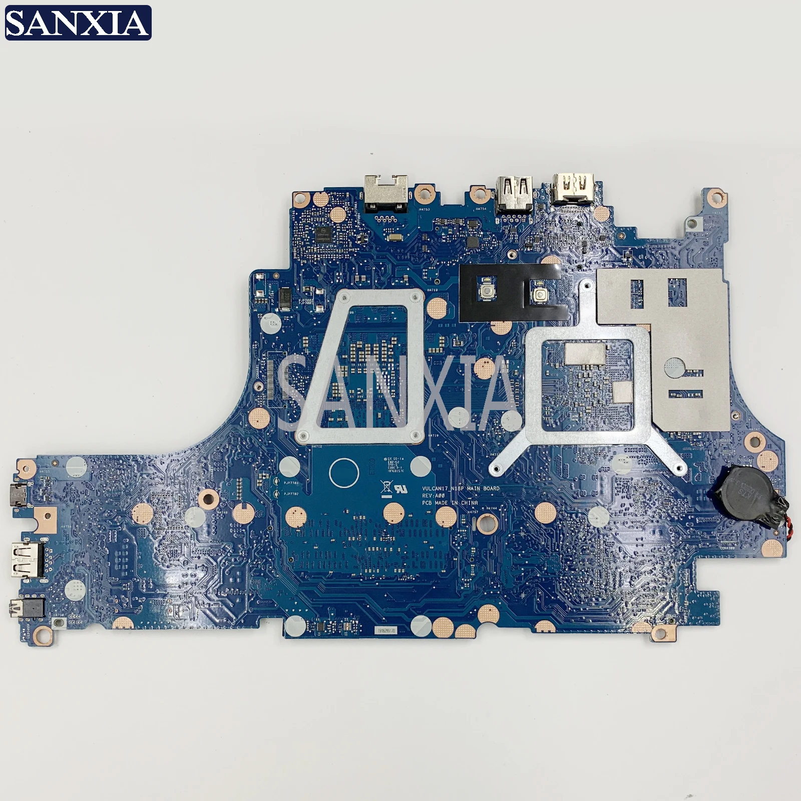 KEFU VULCAN17_N18P Laptop motherboard for Dell Inspiron G5-15-5590 original mainboard I7-8750H GTX1650-4GB