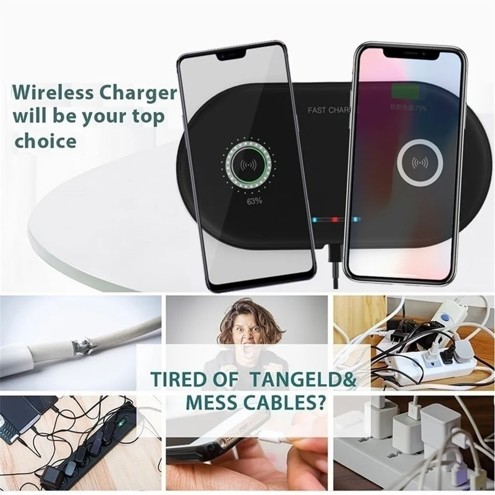 20 Вт Беспроводное зарядное устройство для Airpods Pro iPhone 8 12 11 X XS SE 2020 Qi быстрая