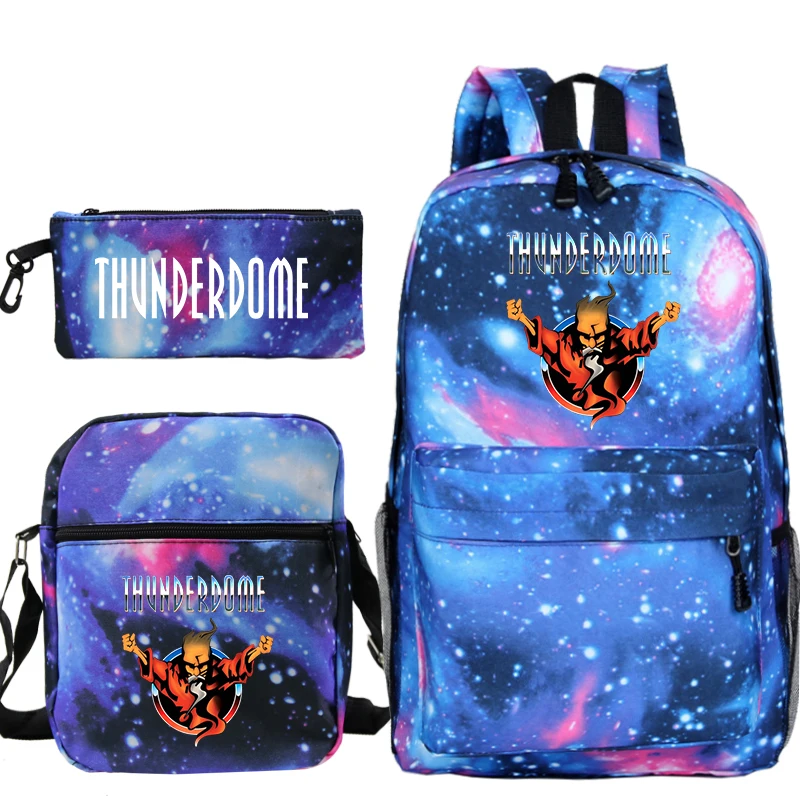 

Boys Girls Thunderdome Backpack 3 Pcs/set Students Bookbags School Bags Teens Anime Knapsack Children Cartoon Rucksack Mochila