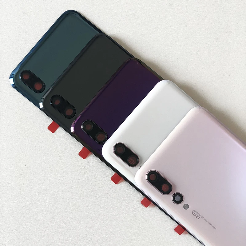 M& Sen для 6," huawei P20 Pro Чехол для задней батареи корпус+ рамка для камеры стеклянный объектив+ вспышка с аденсивным стикером