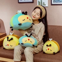 hot nice kawaii honeybee plush toy insect pillow lovely bee with wings soft stuffed baby dolls children kids birthday gift