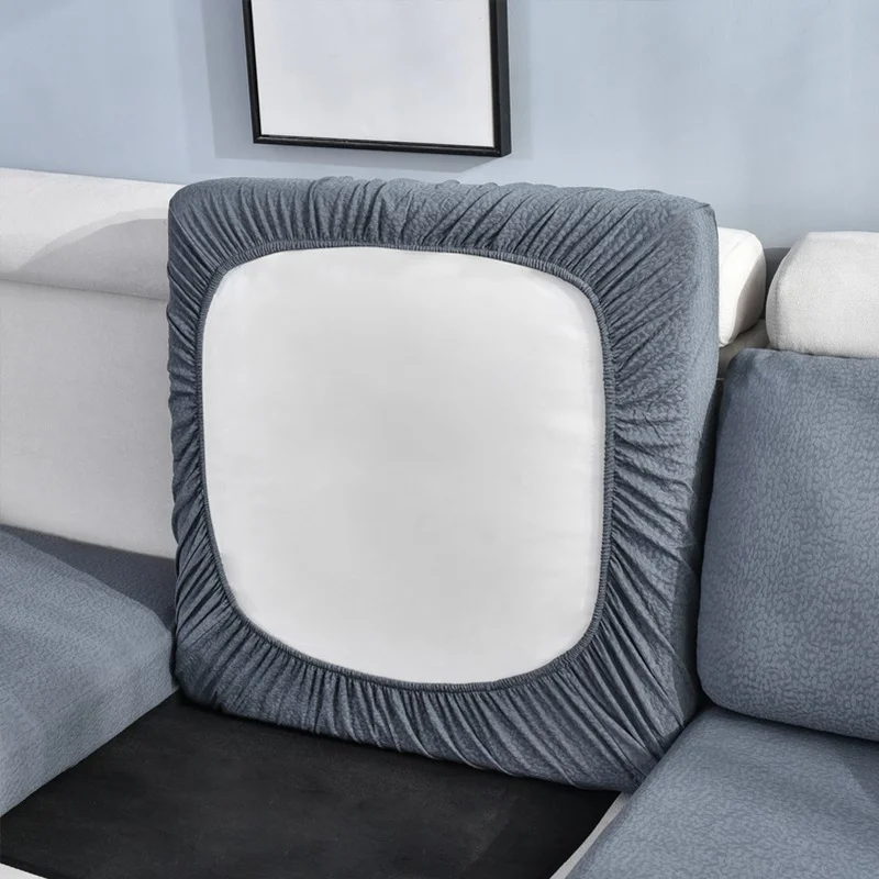 

WaterProof Protector Sofa Cushion Cover Corner Sofa Seat Cushion Slipcover Elastic Solid Color Couch Cover Cushions Home Decor