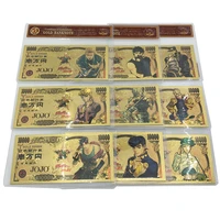 1pc japanese manga jojo bizarre adventure banknote10000 yen prop money jotaro kakyoin playing card paper money gifts with sleeve