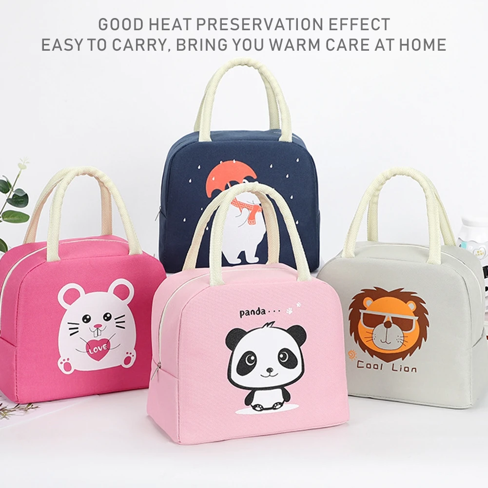 

Portable Lunch Bag Waterproof Lunch Bag Cooler Lunch Box Bag Tote Canvas Lunch Bag Insulation Package School Food Storage Bags