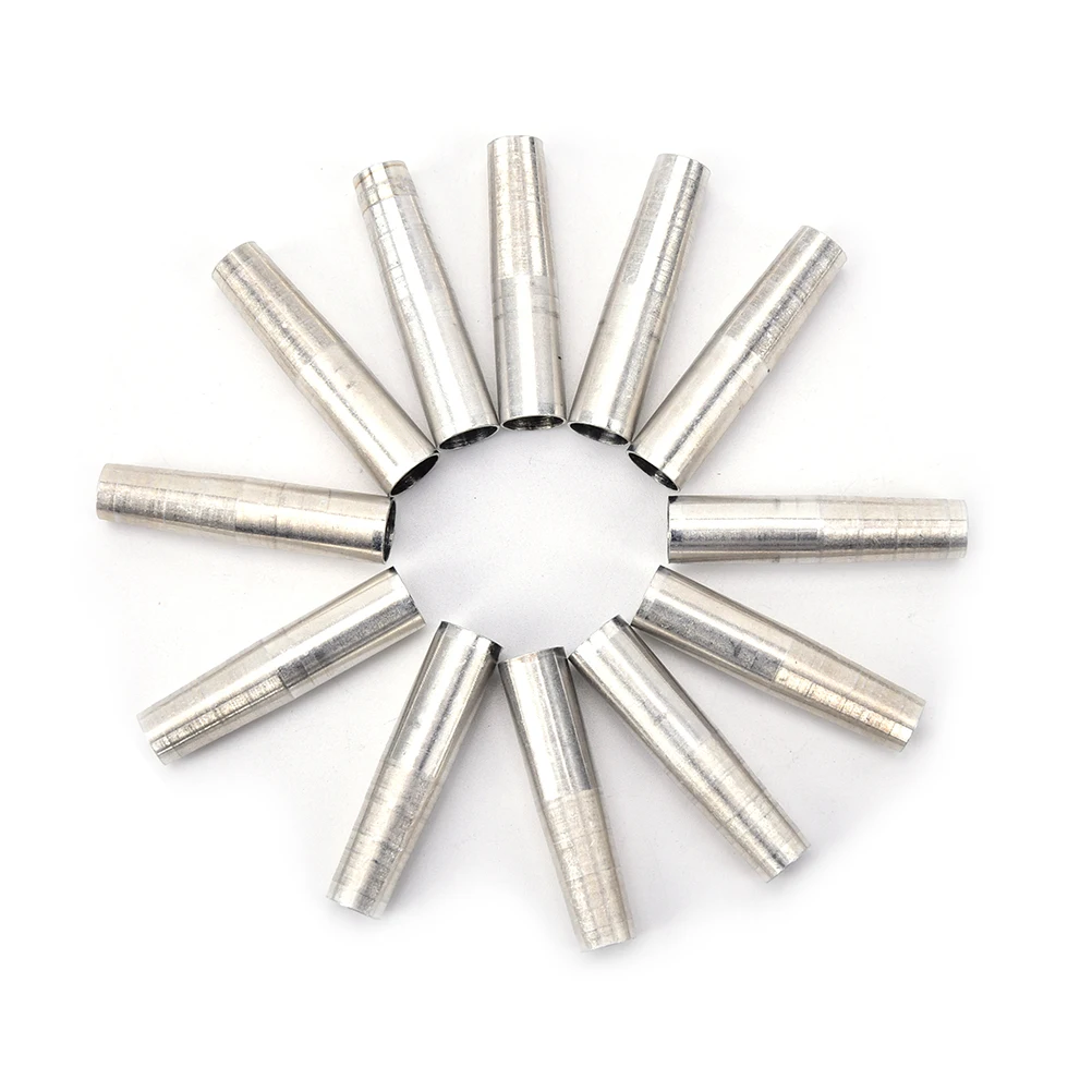 

12Pcs metel Aluminum Archery Adaptor for ID 8mm Arrow Shaft Sleeve Adapter Hunting Accessories