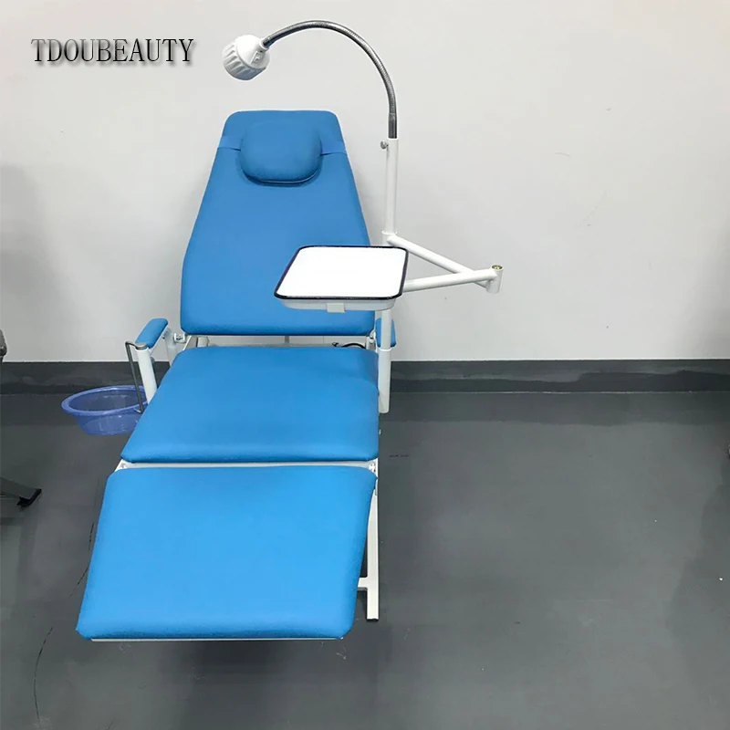 Портативный стоматологический стул TDOUBEAUTY с подставсветильник для холодного