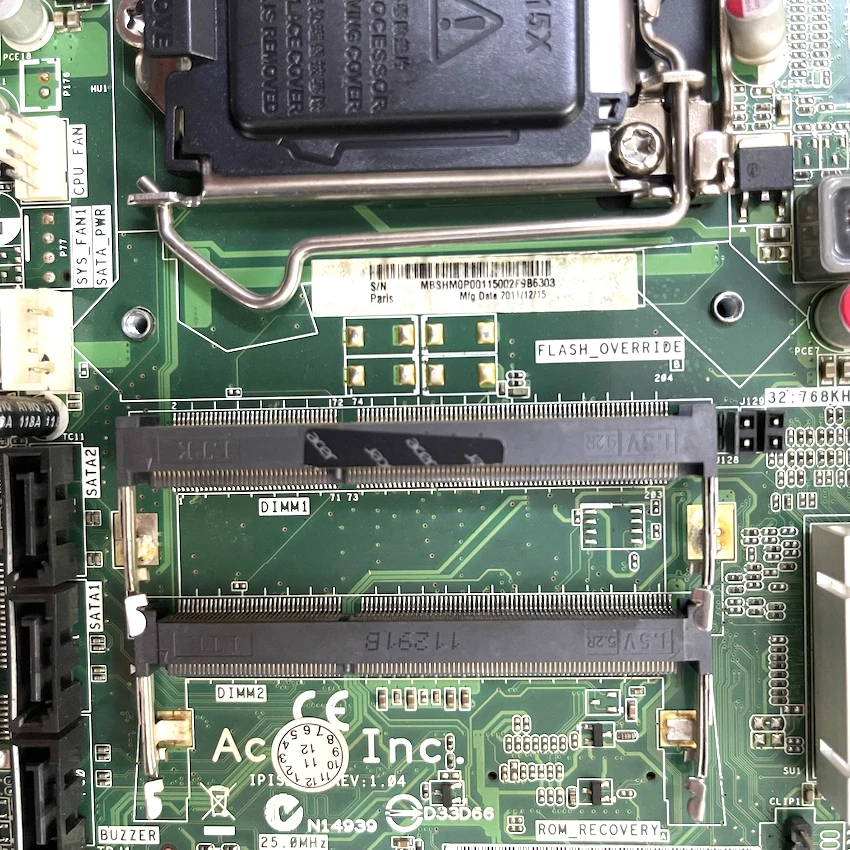Материнская плата MBSHM0P001 для acer Z3770 Z5770 материнская dipisb-AG REV 1 04 протестирована на 100%