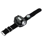 Портативный тактический светодиодный фонарик для наручных часов, перезаряжаемый фонарь со встроенным литий-ионным аккумулятором