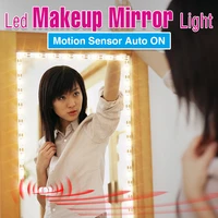 makeup mirror light strip motion sensor led makeup lamp dimmable usb led vanity light tape pir dressing table lamp flexible dc5v