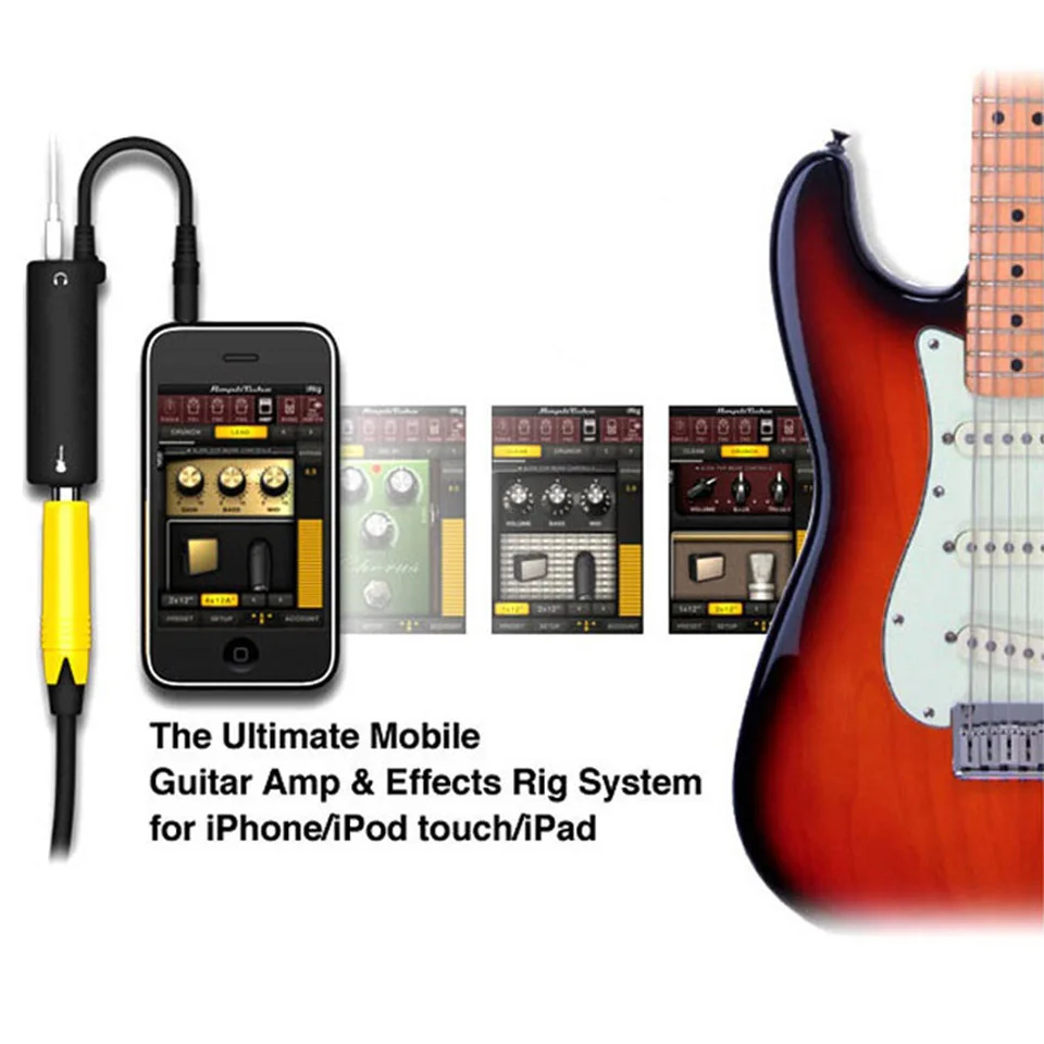 Гитарная установка кабель адаптер аудиоусилитель интерфейс система конвертер