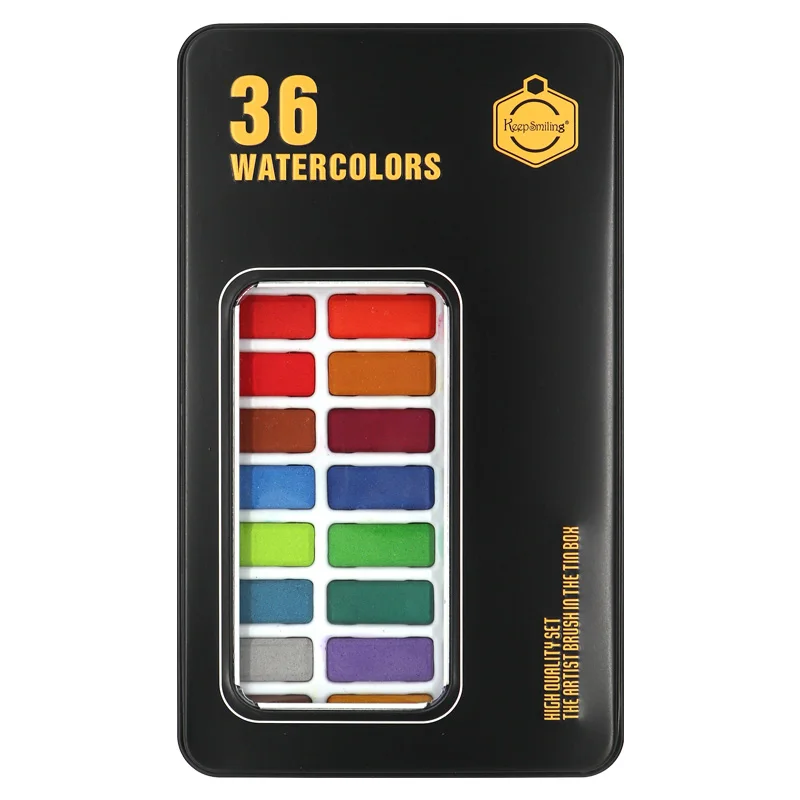 36Color-Black 12/18/24/36 Цвет водонепроницаемого материала; Водонепроницаемая Цвет для татуажа, пигмент для мануального татуажа студент рисунок Краски ing воды Набор цветных кисточек с красками товары для рукоделия - Цвет: 36Color-Black