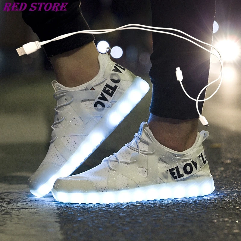 

BestsellingNew LED Shoes Fiber Optic Shoes for girls boys men women USB Charging light up shoe for Adult Glowing Running Sneaker